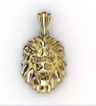 Lion head pendant 
