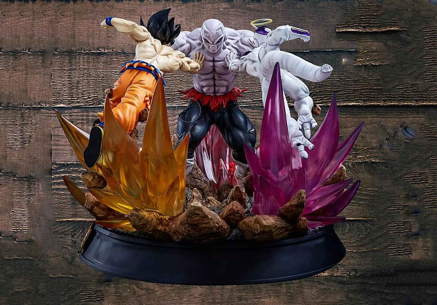 Jiren vs Goku and Frieza Statue 3D Model Ready to Print 3D print model_0
