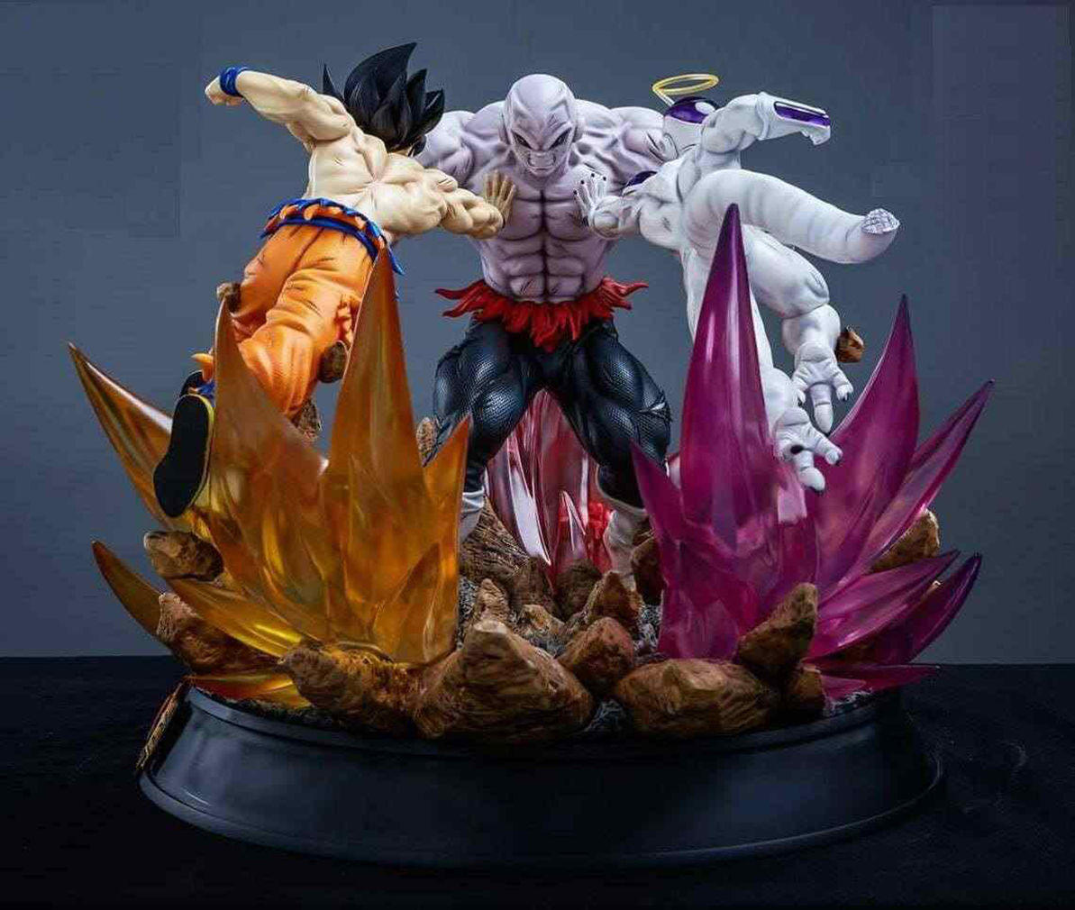 Jiren vs Goku and Frieza Statue 3D Model Ready to Print 3D print model_2