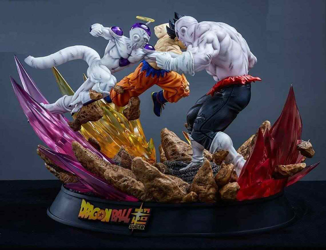 Jiren vs Goku and Frieza Statue 3D Model Ready to Print 3D print model_1