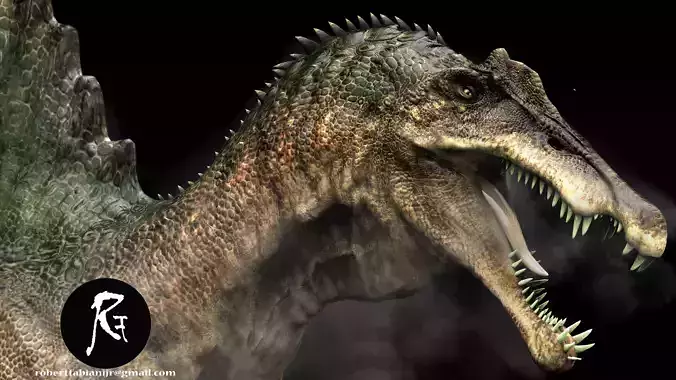 Spinosaurus Low-poly 3D model