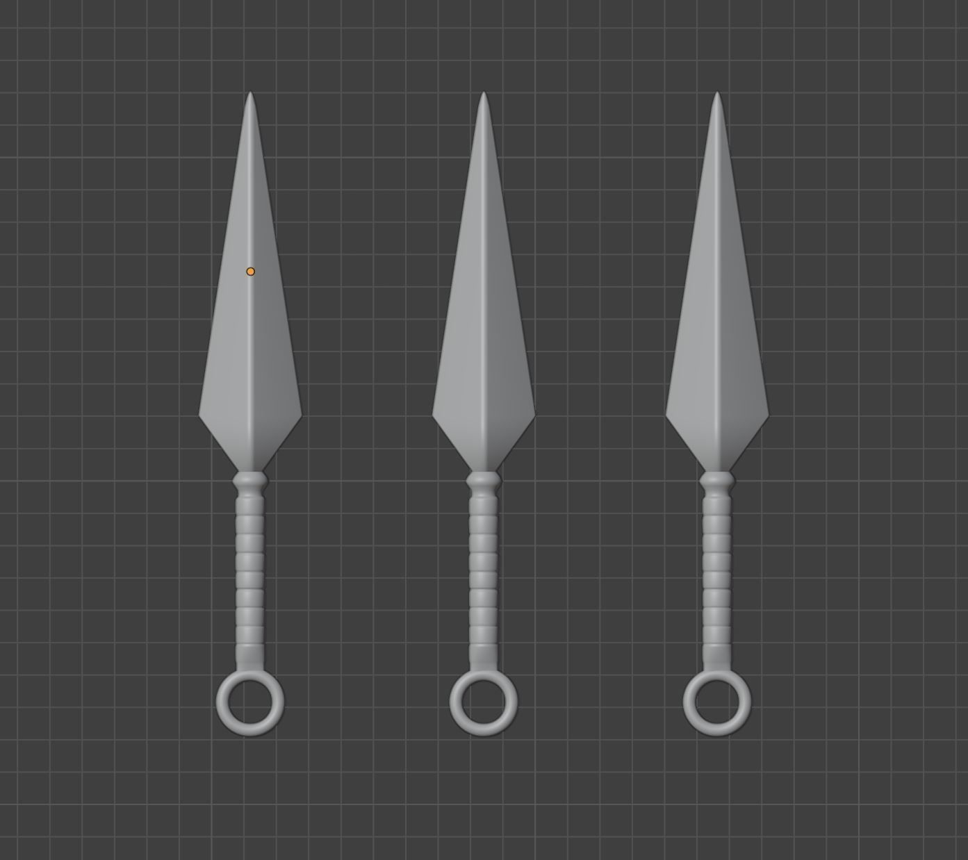 Kunai 3D model_1