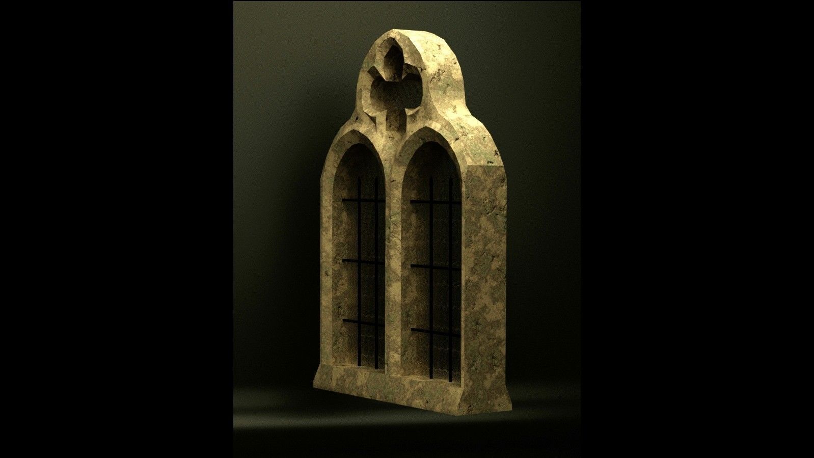 Medieval Window Free low-poly 3D model_3
