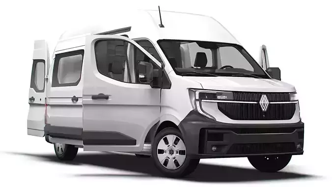 Renault Master L3H3 CrewCab Van HQ Interior 2024