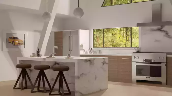 Ultra-Realistic Kitchen Scene