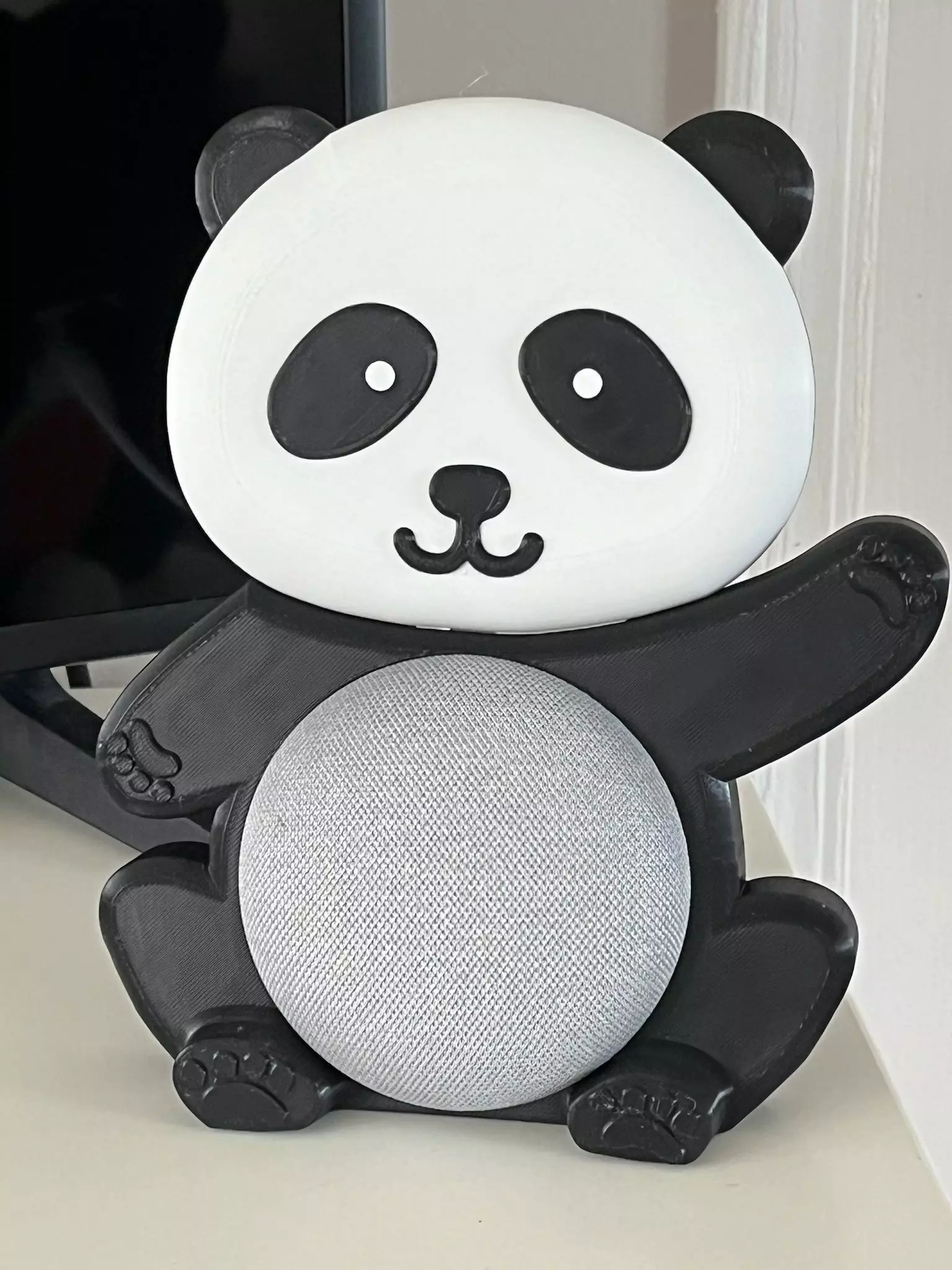 Panda Google Mini Holder 3D print model