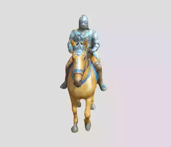 Knight Horse 2 Low Poly Destrier