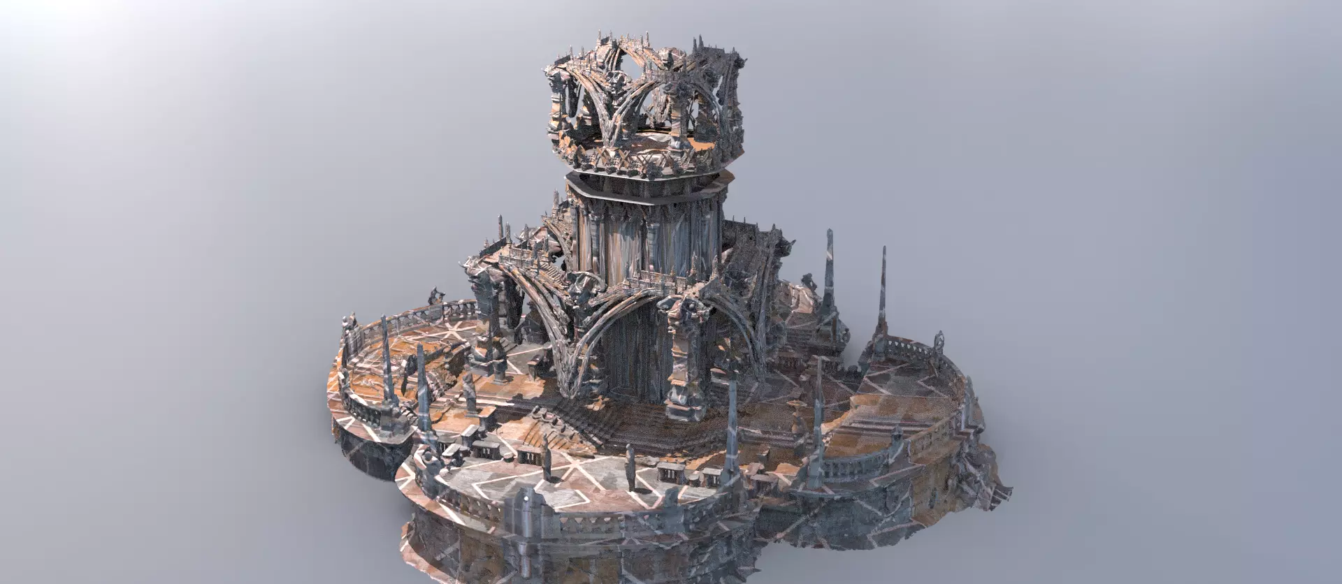Sardian Stone platforms 3D model