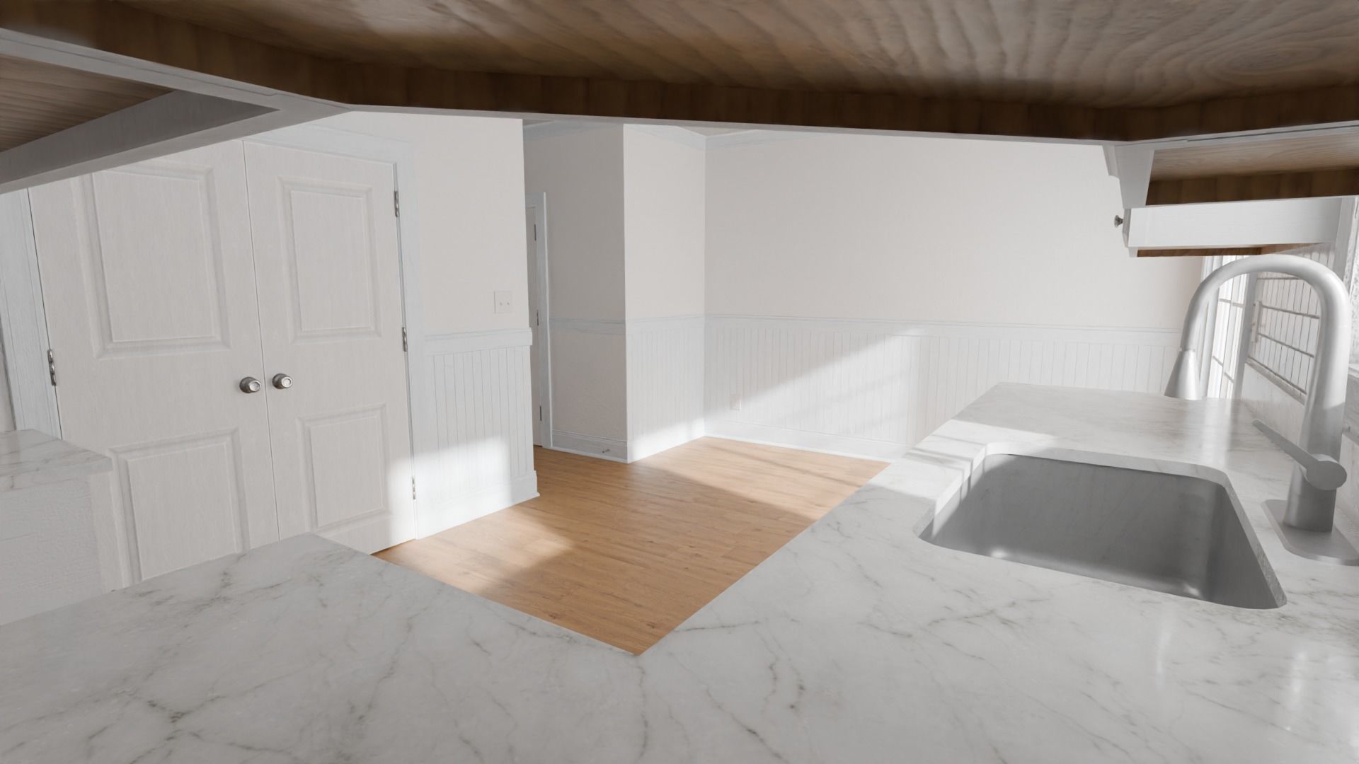 Empty Apartment with 4K Textures Low-poly 3D model_5