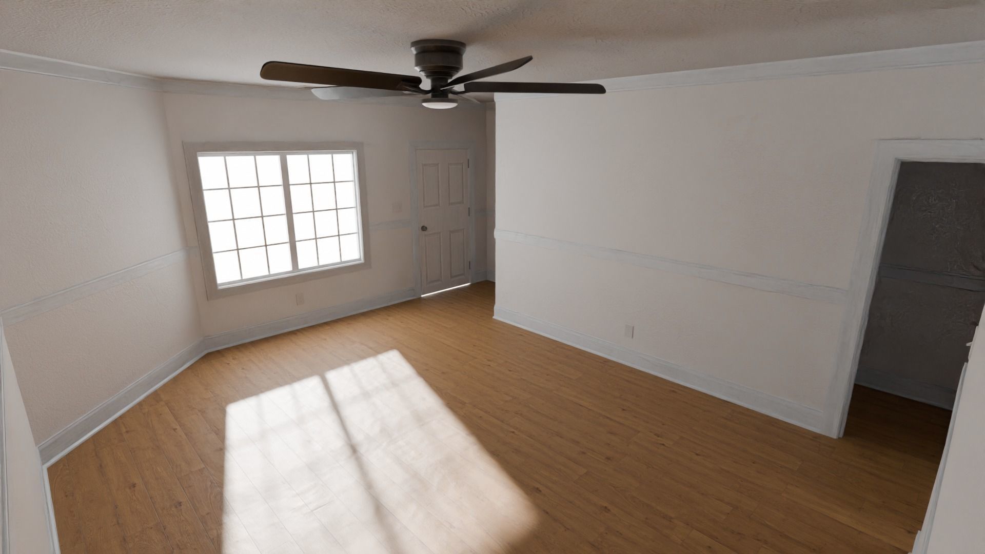 Empty Apartment with 4K Textures Low-poly 3D model_9