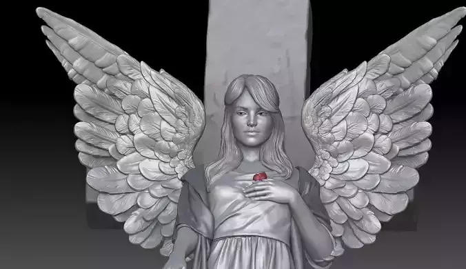 angel girl statue