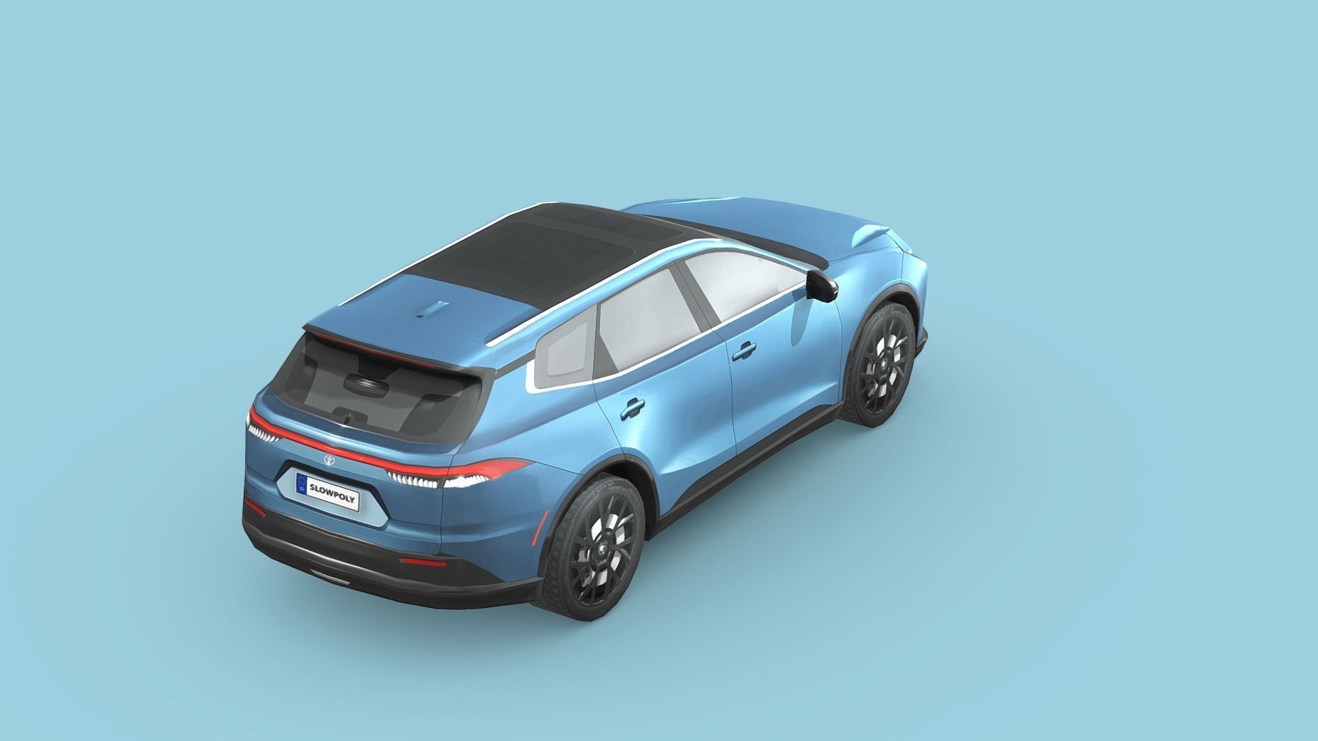 Toyota Crown Signia 2025 Low-poly 3D model_4