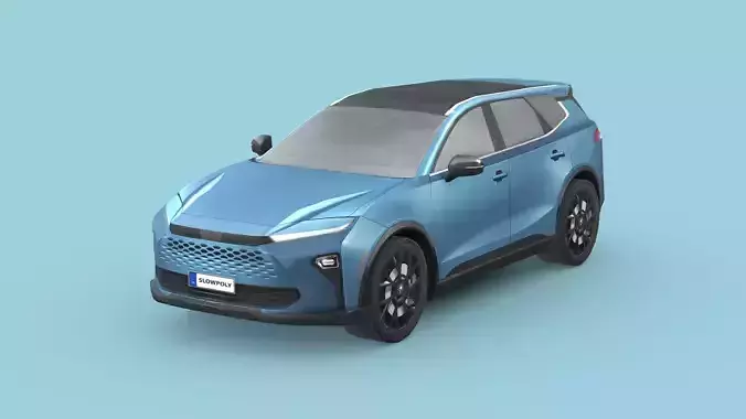 Toyota Crown Signia 2025 Low-poly 3D model