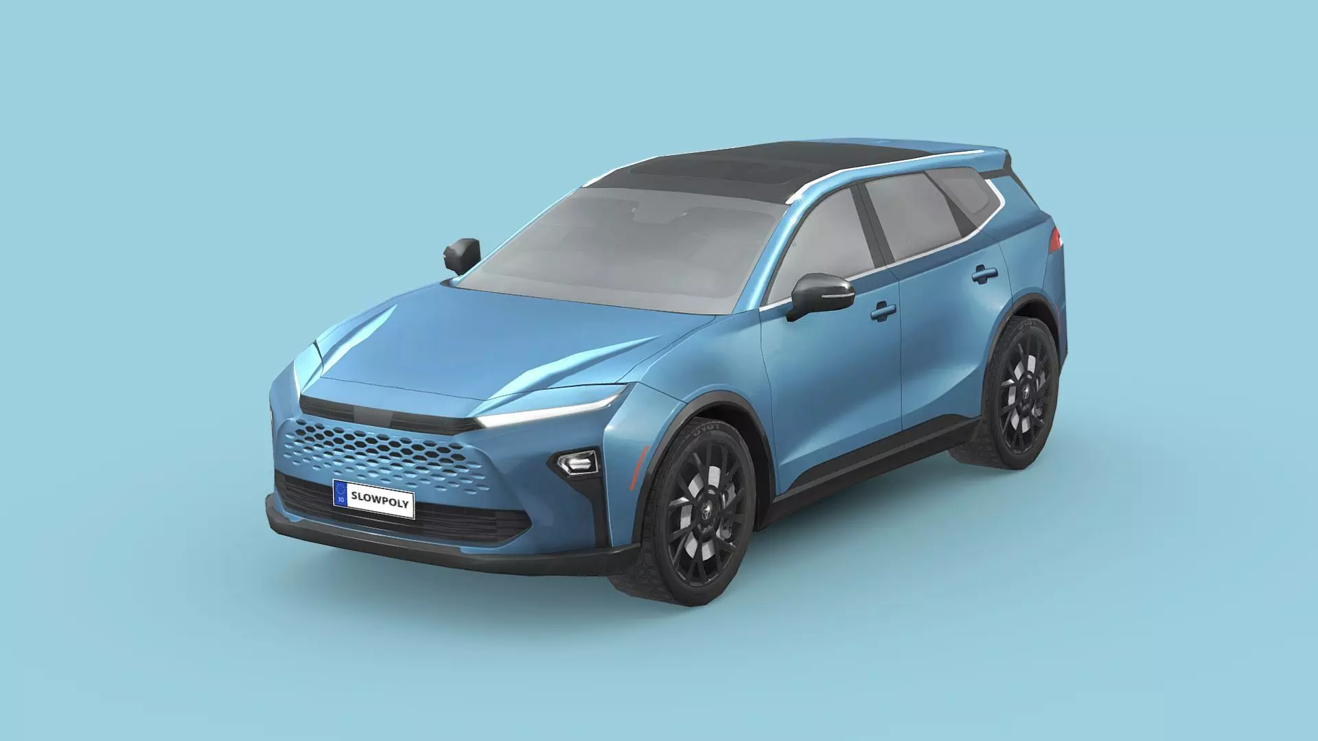 Toyota Crown Signia 2025 Low-poly 3D model_0