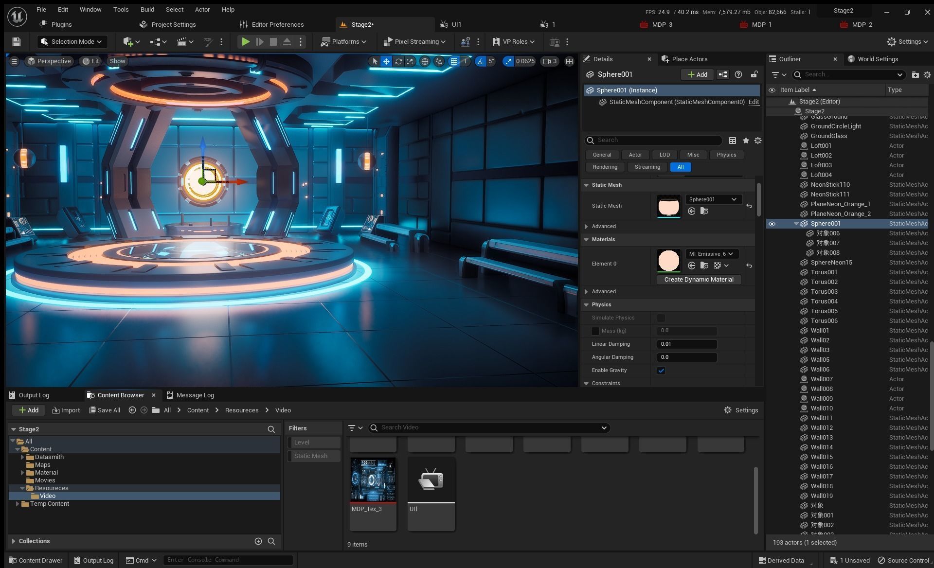 Sci-fi Virtual Space 3D model_7