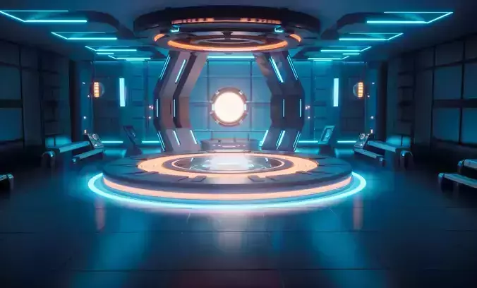 Sci-fi Virtual Space 3D model