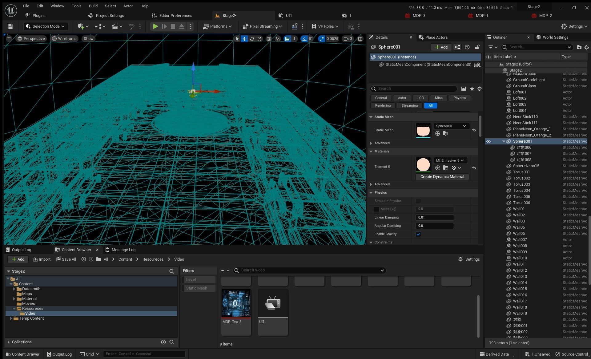 Sci-fi Virtual Space 3D model_8