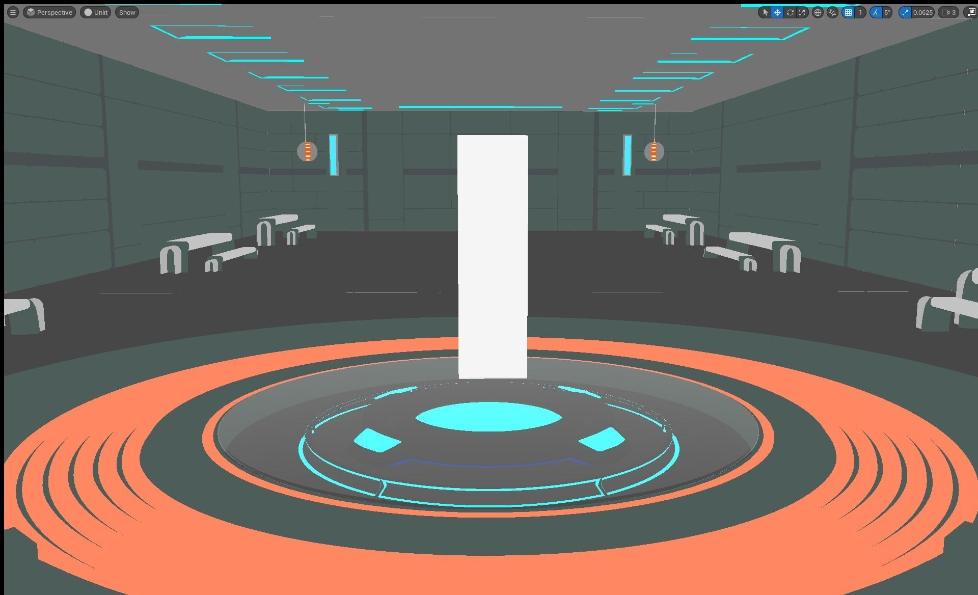 Sci-fi Virtual Space 3D model_12