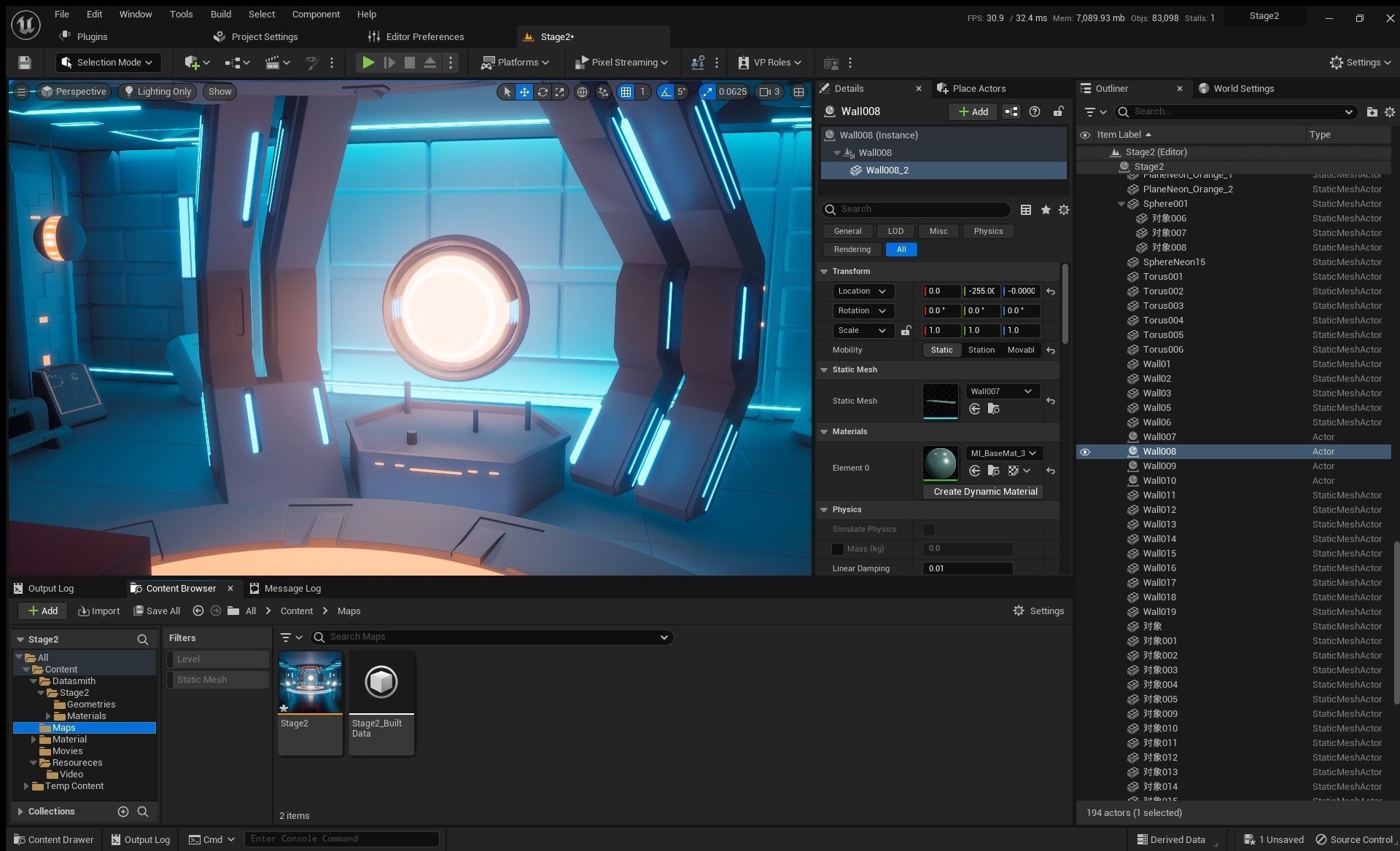 Sci-fi Virtual Space 3D model_14