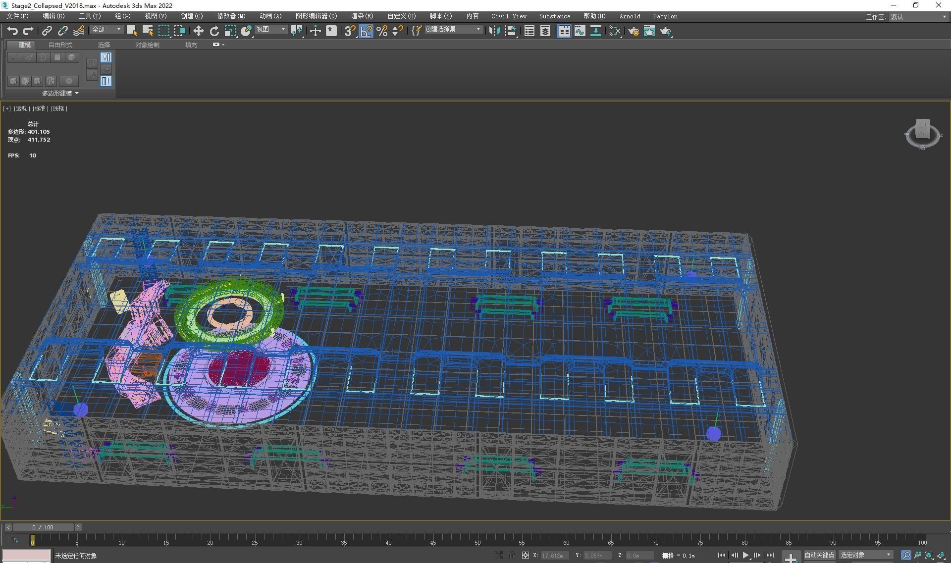 Sci-fi Virtual Space 3D model_16