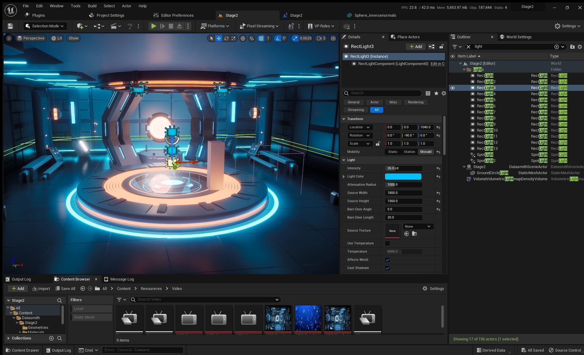 Sci-fi Virtual Space 3D model_15