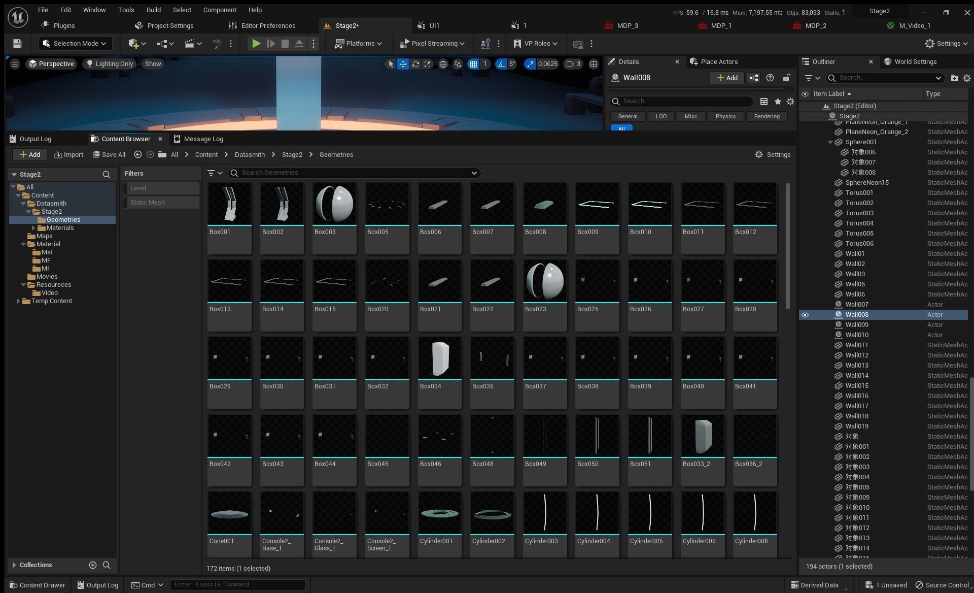 Sci-fi Virtual Space 3D model_13