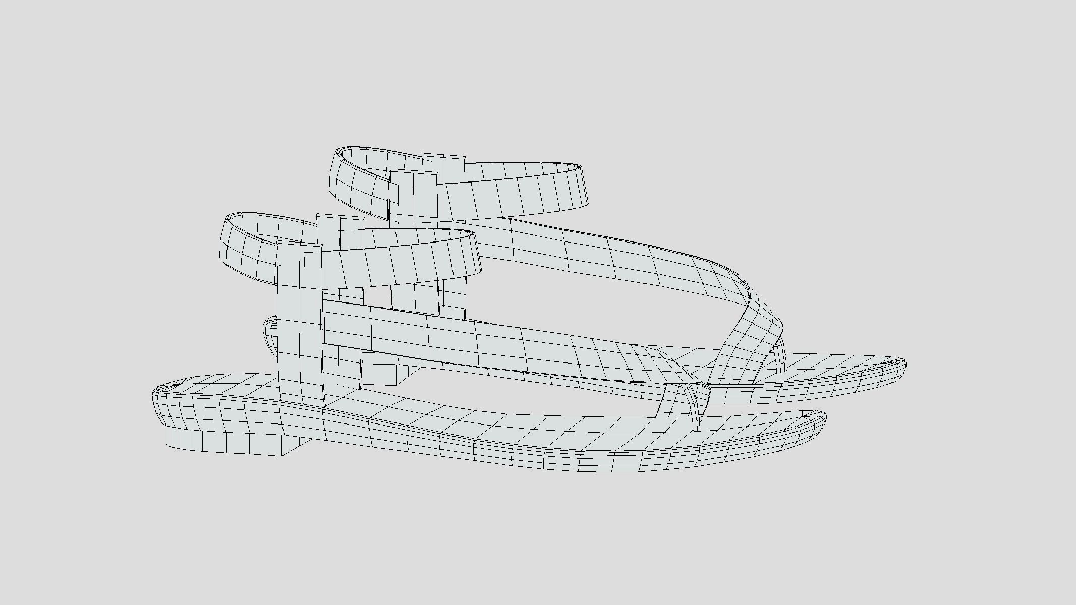 Toe loop Low Poly Low-poly 3D model_1