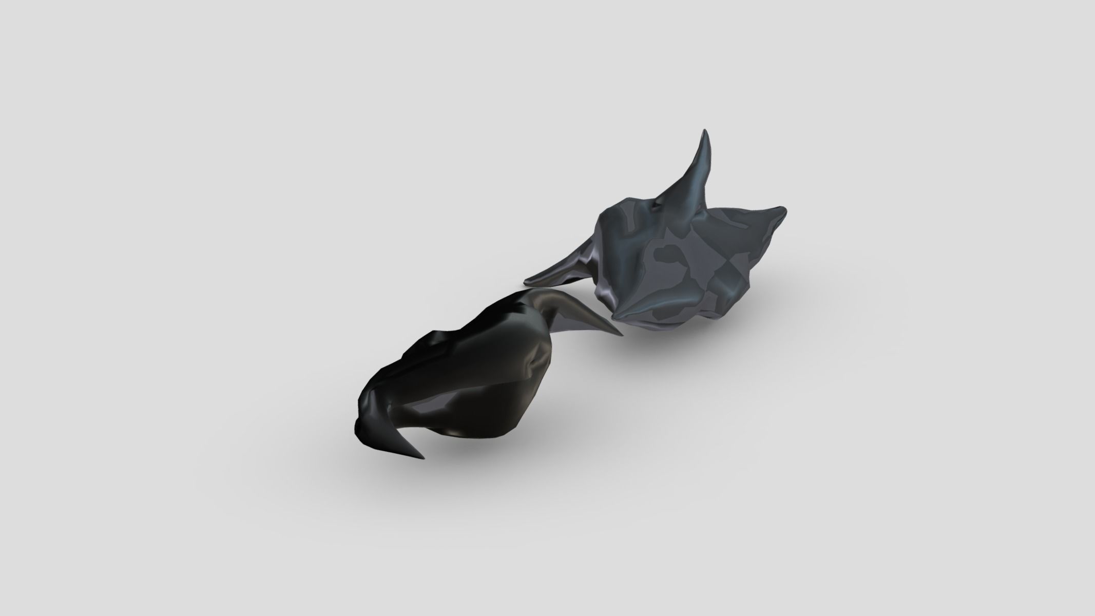 Trapa Natans Low Poly  Low-poly 3D model_6