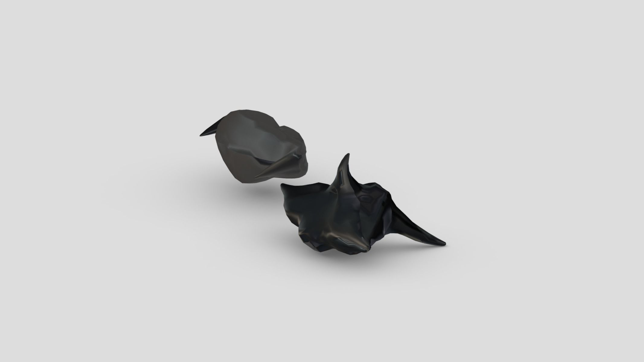 Trapa Natans Low Poly  Low-poly 3D model_4