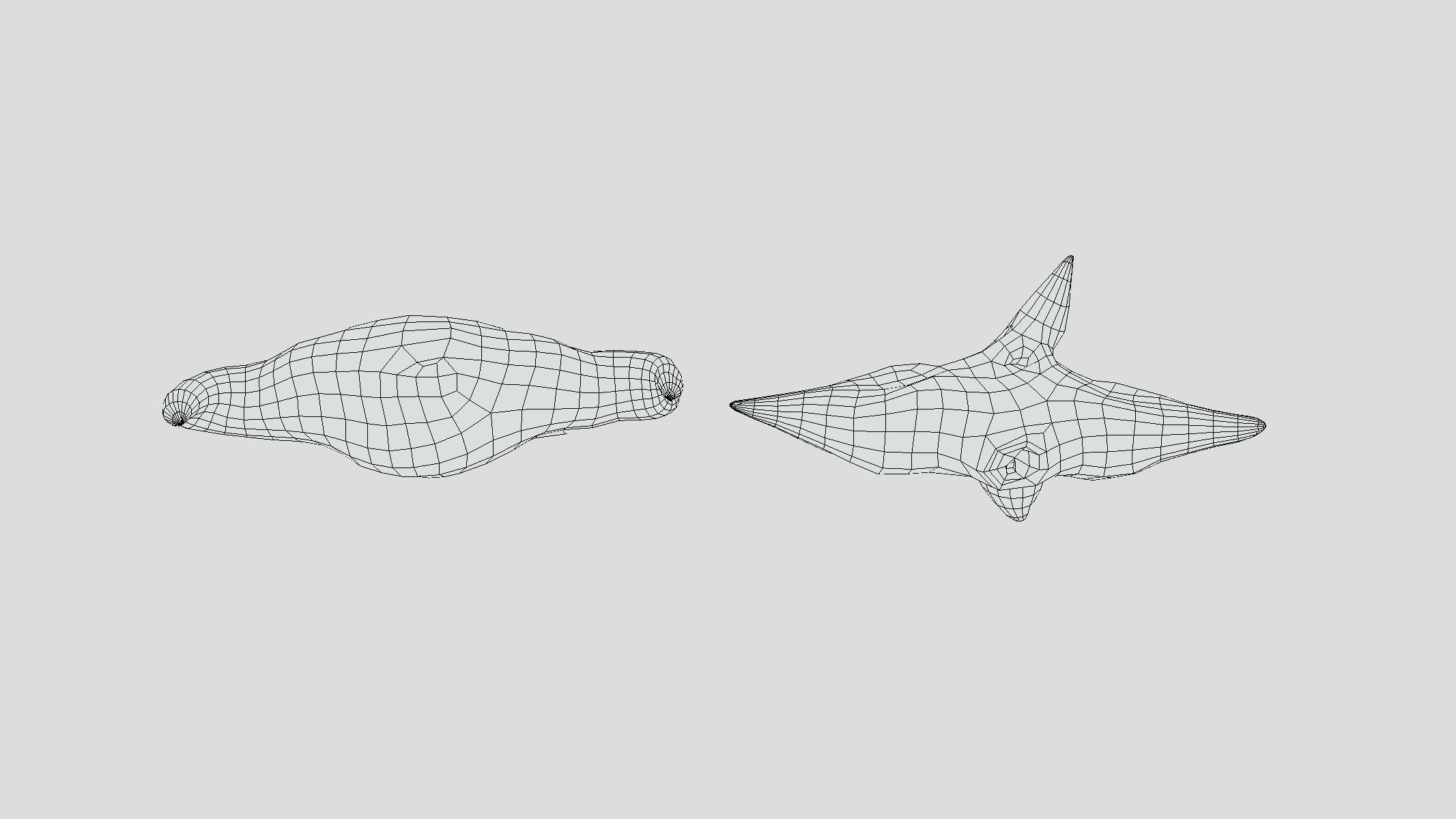 Trapa Natans Low Poly  Low-poly 3D model_1