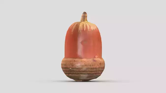 Tree Acorn Low Poly Low-poly 3D model