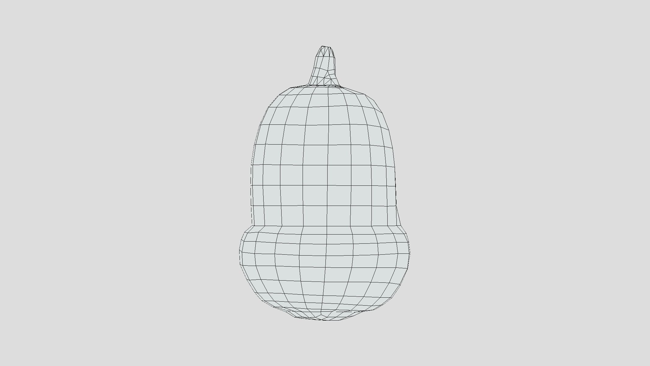 Tree Acorn Low Poly Low-poly 3D model_5