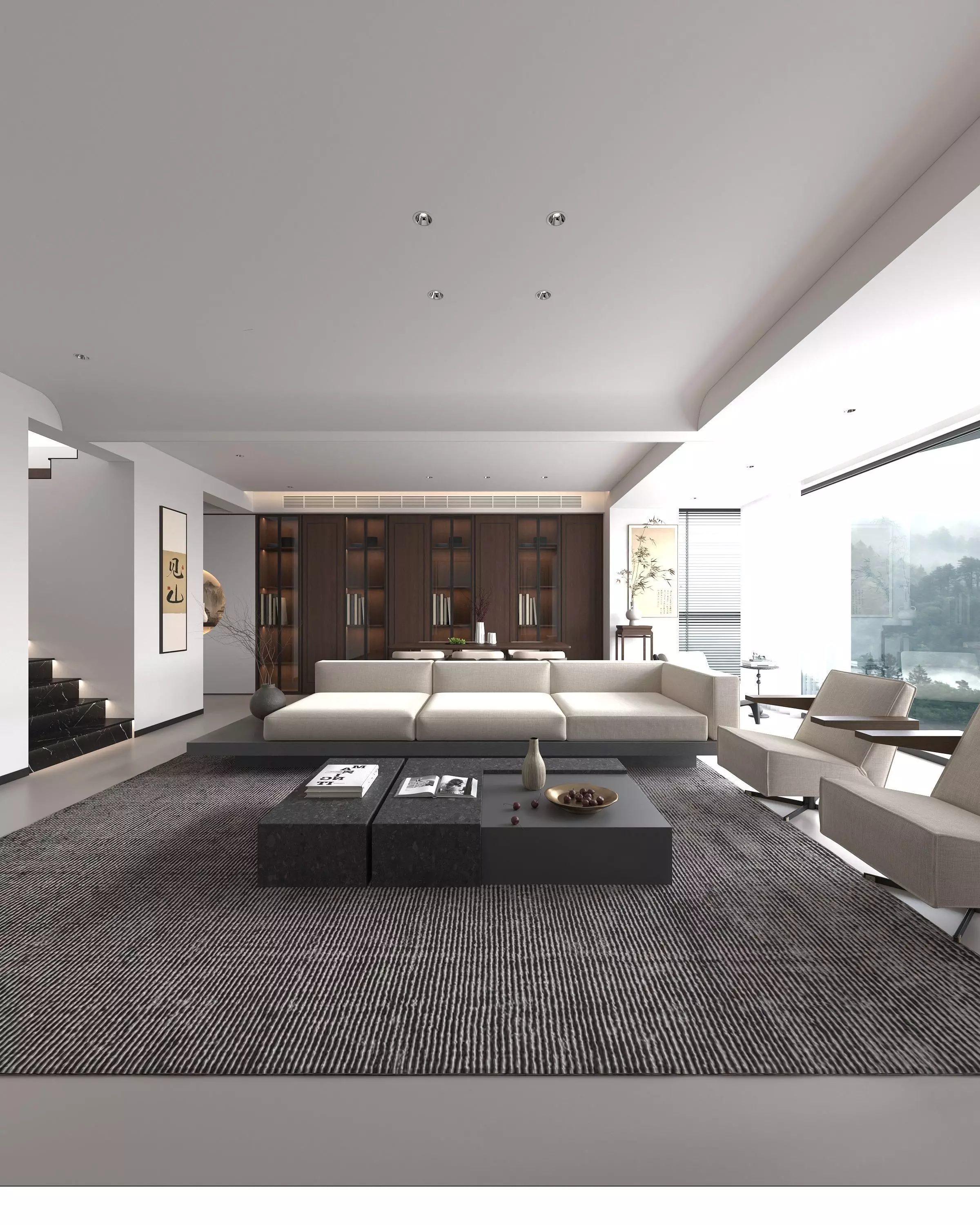 Modern Restaurant 3D model_0