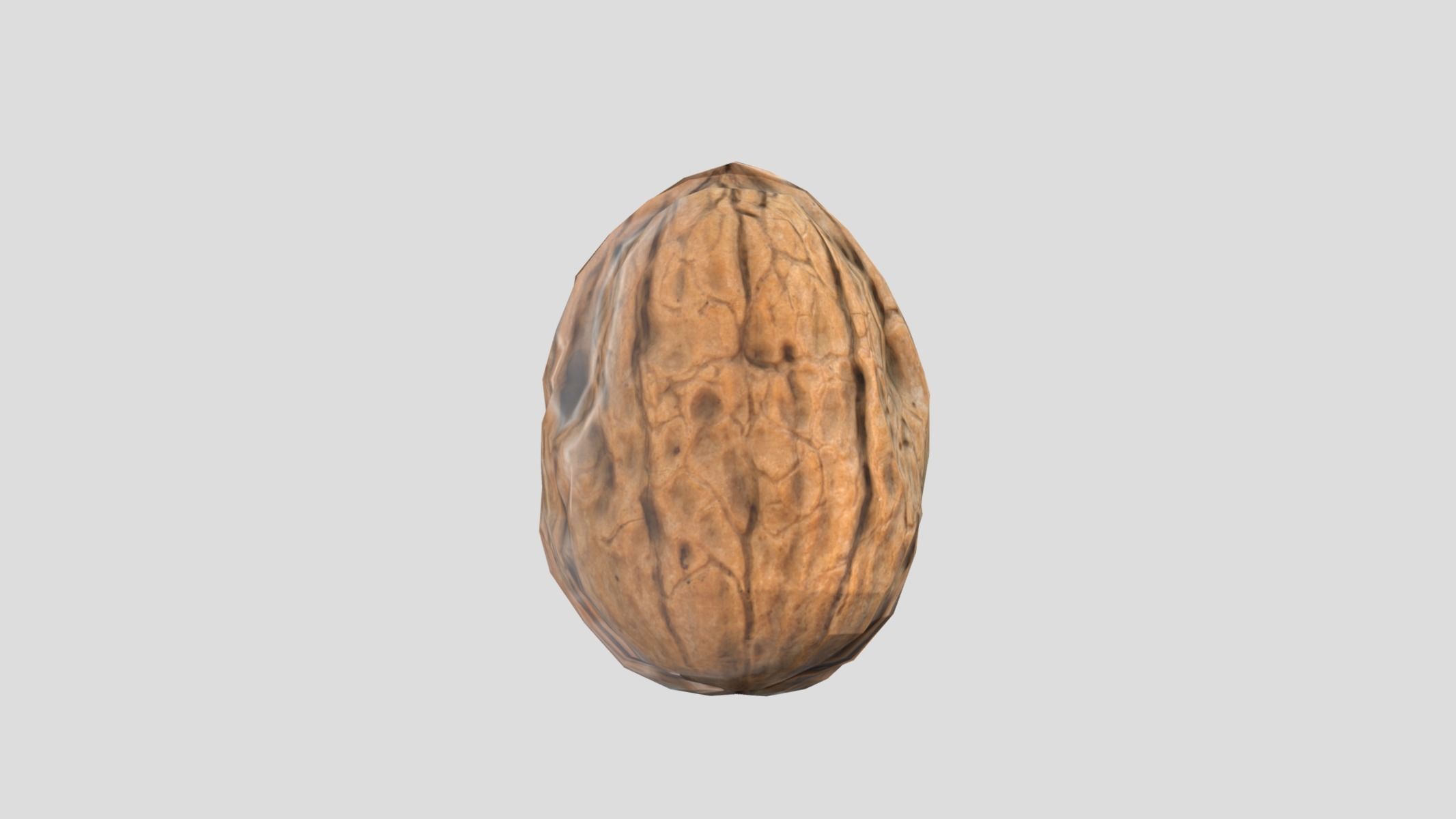 Walnut Low Poly Low-poly 3D model_2