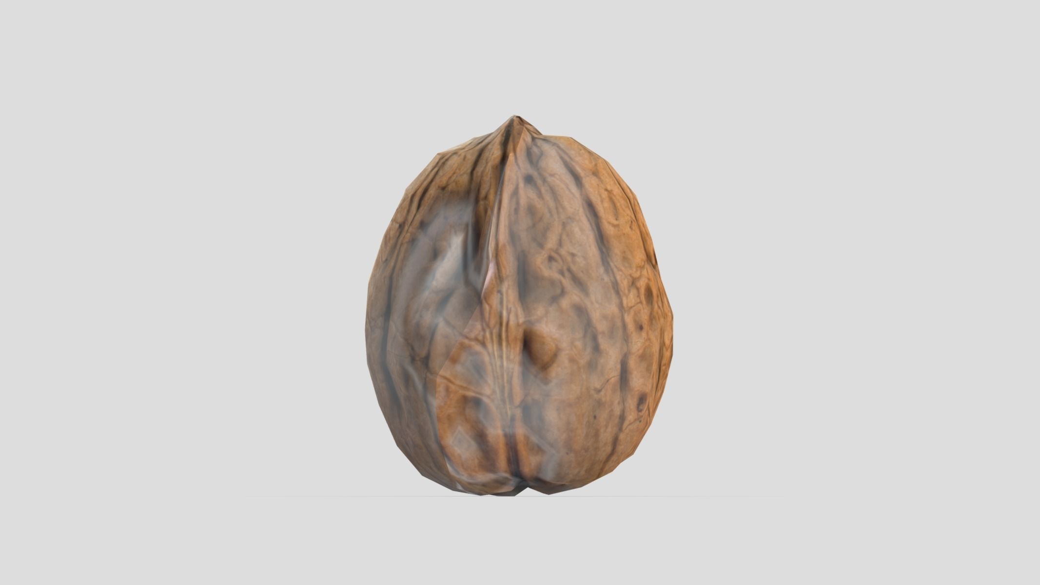 Walnut Low Poly Low-poly 3D model_4