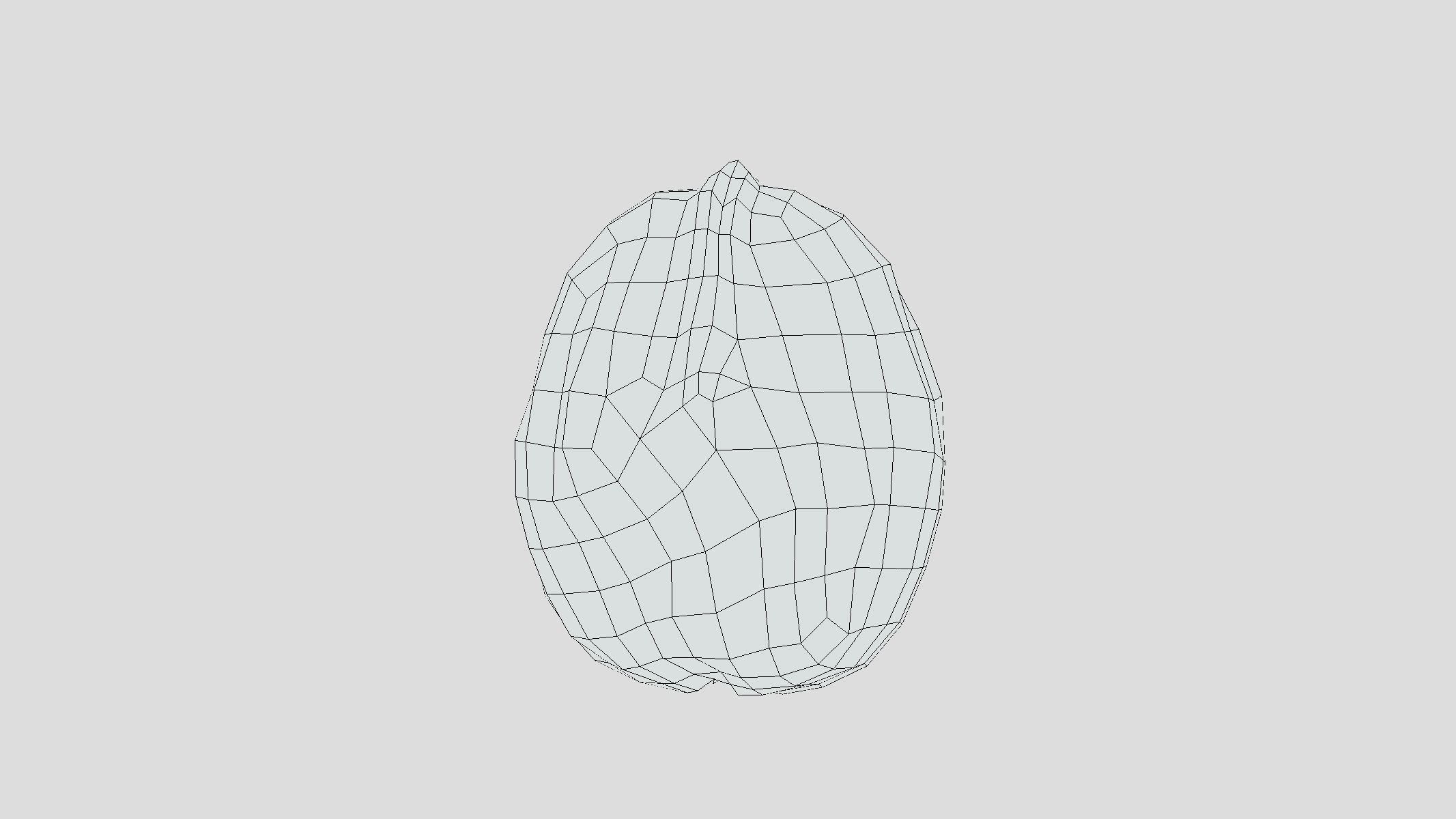 Walnut Low Poly Low-poly 3D model_7