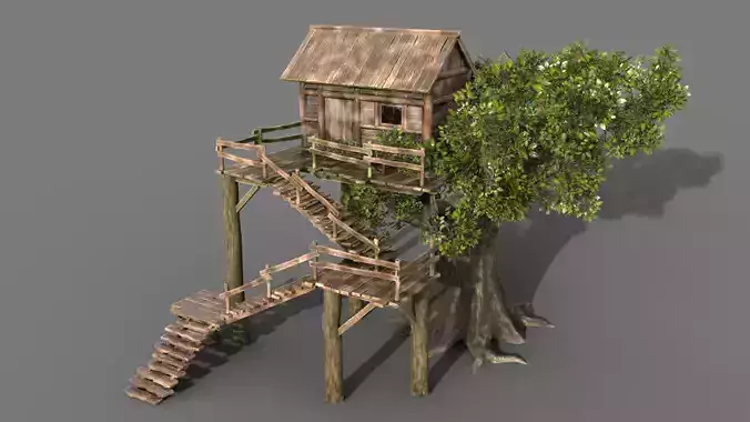 Tree House 3D model 