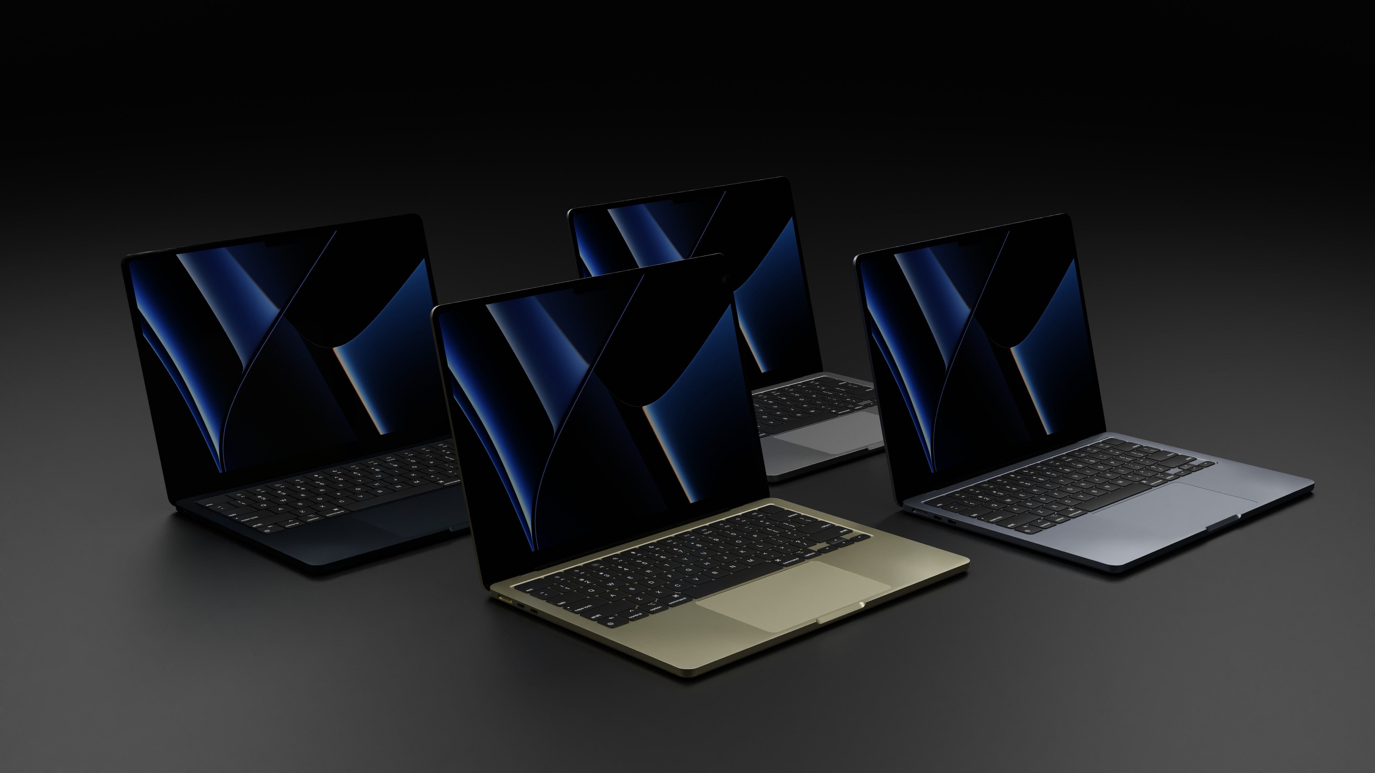 Apple MacBook Air 2024 Low-poly 3D model_5