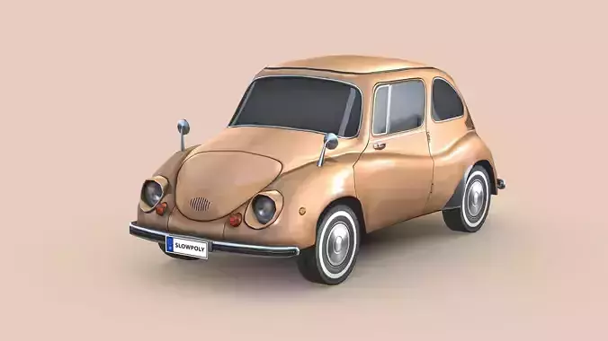 Subaru 360 1958 Low-poly 3D model