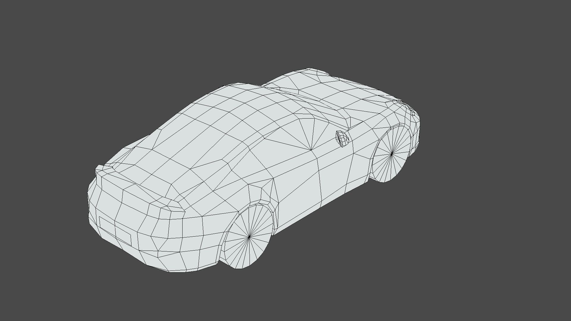 Porsche 911 Carrera Turbo S Low-poly 3D model_6