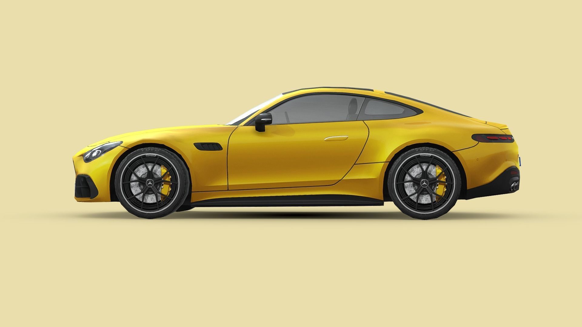 Mercedes-Benz AMG GT43 Coupe 2024 Low-poly 3D model_2