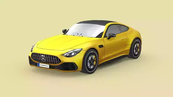 Mercedes-Benz AMG GT43 Coupe 2024 Low-poly 3D model