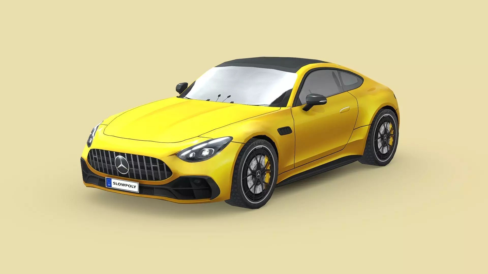 Mercedes-Benz AMG GT43 Coupe 2024 Low-poly 3D model_0