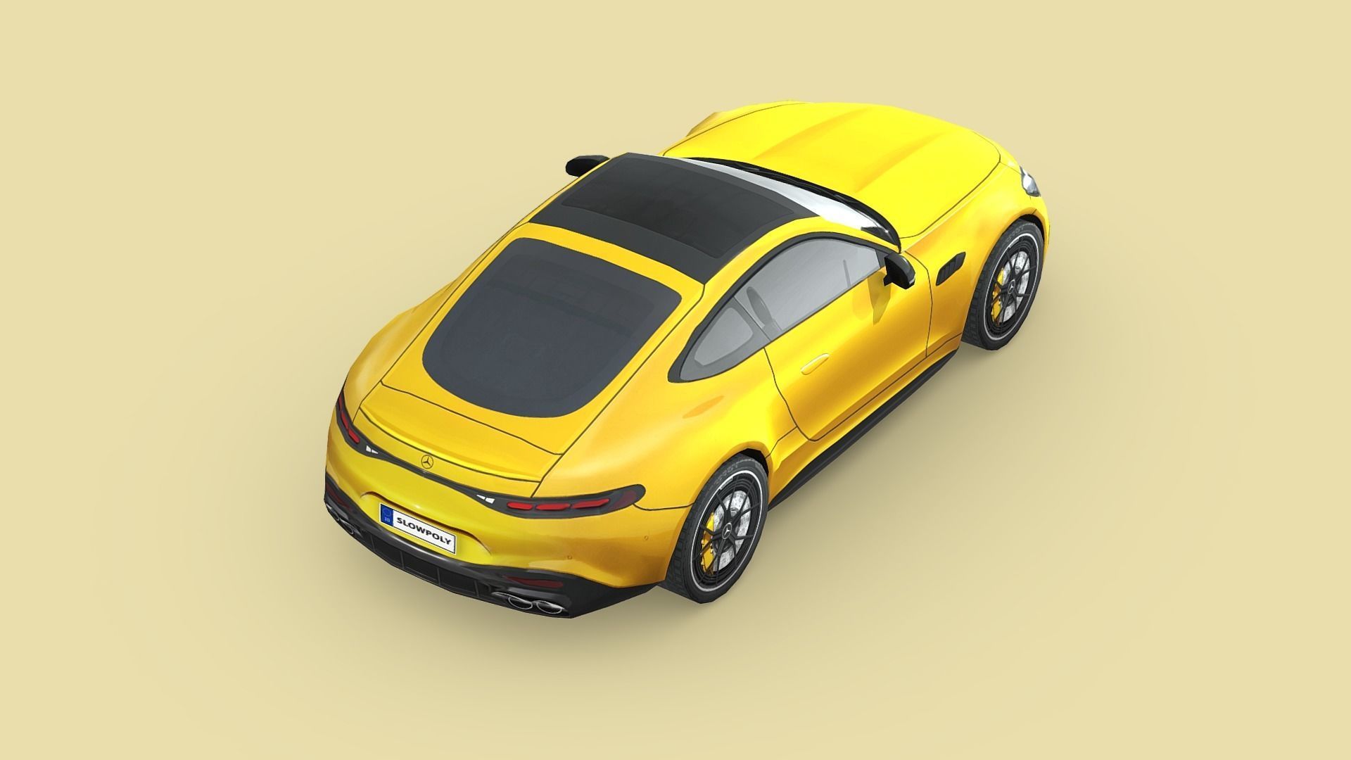 Mercedes-Benz AMG GT43 Coupe 2024 Low-poly 3D model_4