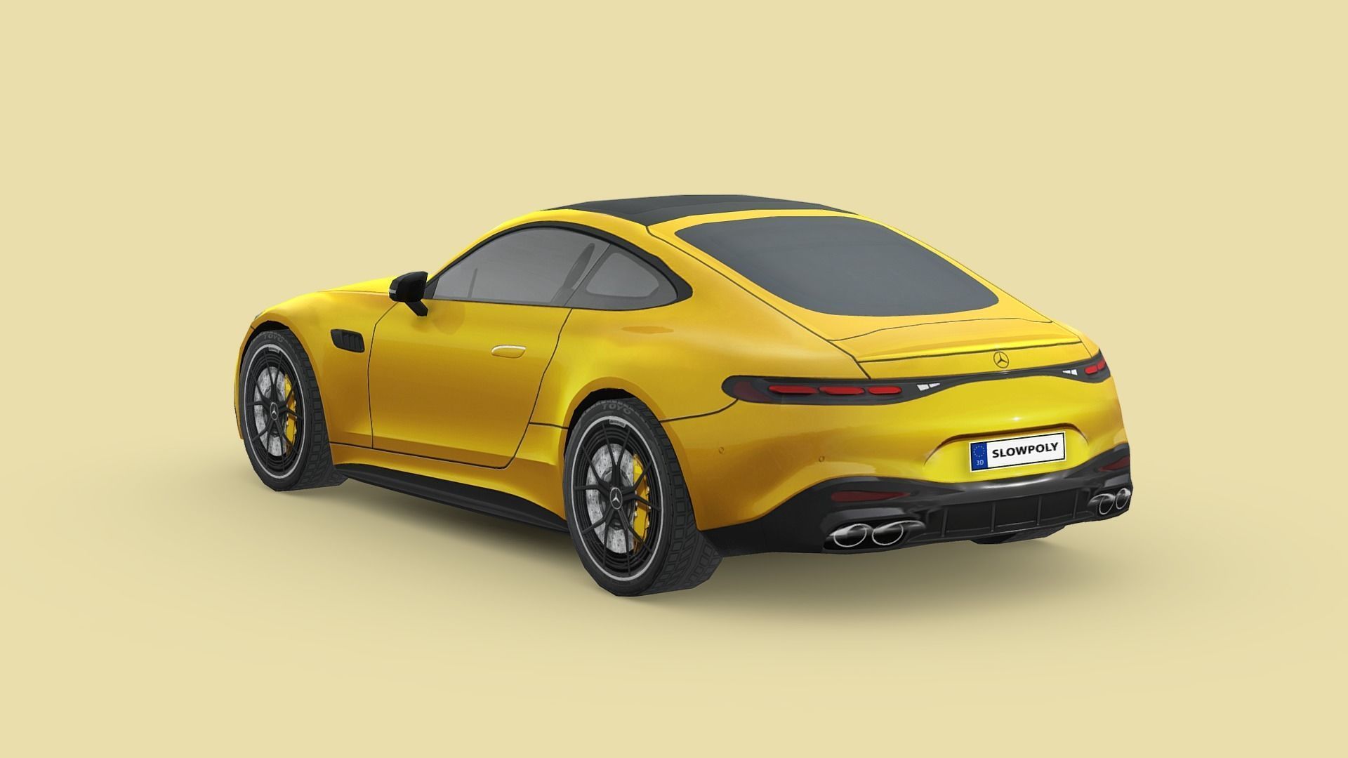 Mercedes-Benz AMG GT43 Coupe 2024 Low-poly 3D model_1