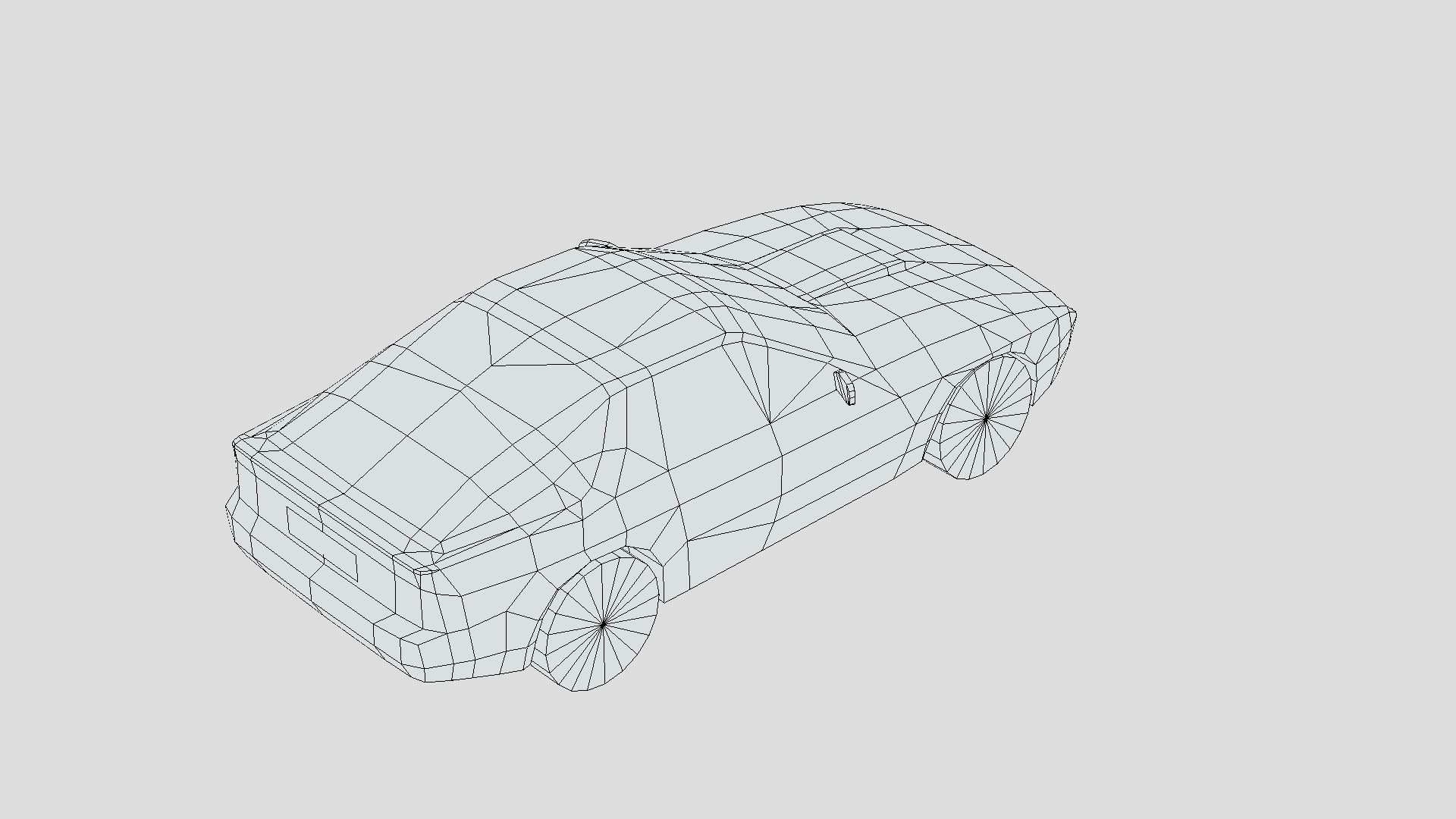 Mazda RX-7 Coupe 1985 Low-poly 3D model_6