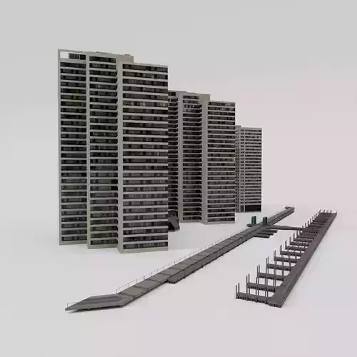 Riverfront Tower High-Rise Condos 3D model
