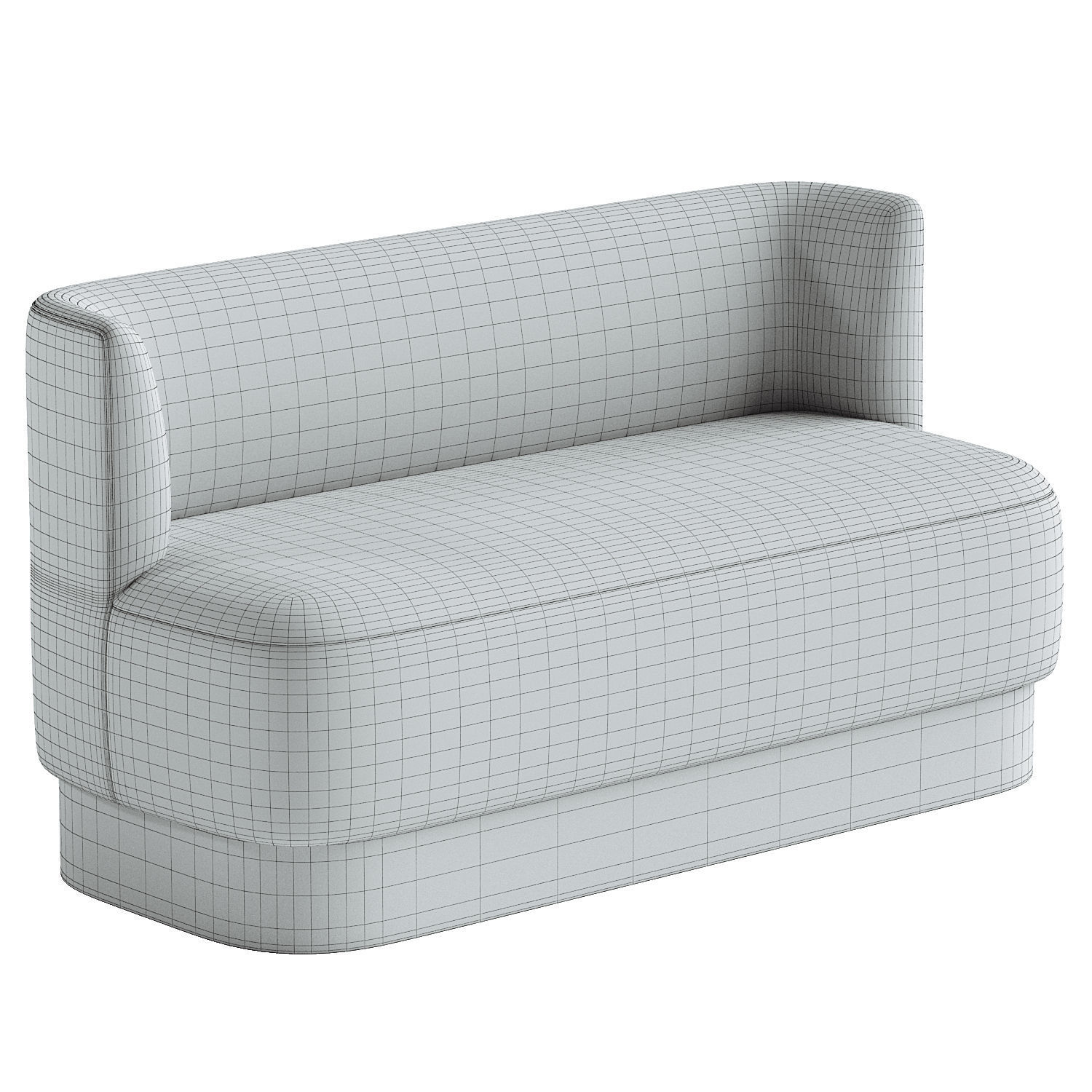 Krista Upholstered Dining Bench 3D model_4