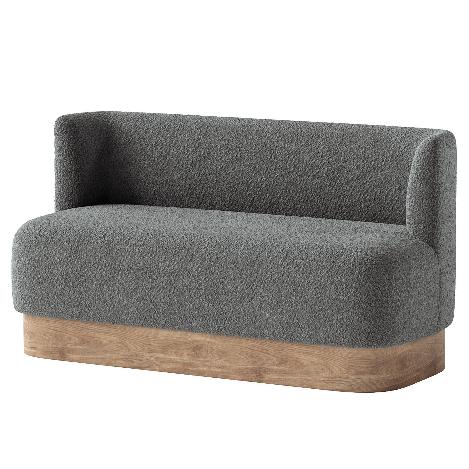 Krista Upholstered Dining Bench 3D model_1