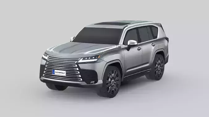 Lexus LX600 2022 Low-poly 3D model